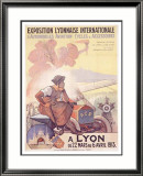 Exposition Lyonnaise Framed Giclee Print by Marcellin Auzolle