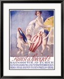 Kunst and Spiegel Innrammet Giclee-trykk av Joseph Beilin