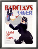 Barclays Lager Lámina giclée enmarcada por Tom Purvis