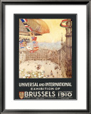 Universal and International Exhibition of Brussels Lámina giclée enmarcada