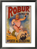 Robur Quinquina Estampe encadrée par Albert Guillaume