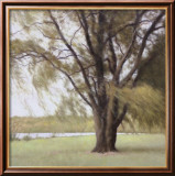 Lakeside Trees II Poster by John Folchi