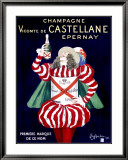 Champagne Vicomte de Castellane Epernay Lámina giclée enmarcada por Leonetto Cappiello