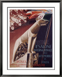 2nd Salone Automobile Italia Framed Giclee Print by Giuseppe Riccobaldi