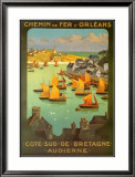 Ferrocarril de Orleans Láminas por Alo (Charles-Jean Hallo)