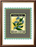 Forget Me Not Flower Estampe encadrée