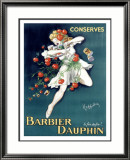 Barbier Dauphin Estampe encadrée par Leonetto Cappiello