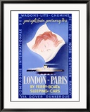 Londres-Paris Estampe encadrée par Paolo Federico Garretto