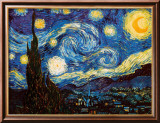La nuit étoilée, vers 1889 Affiches par Vincent van Gogh