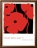 Four Reds, May 7 2009 Láminas por Donald Sultan