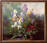 Landscape with Irises Prints by Barbara Koch