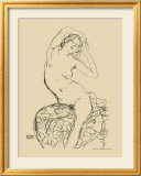 Seated Nude, c.1914-16 Affiches par Gustav Klimt