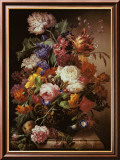 Grandmother's Bouquet I Print by Joseph Nigg