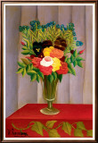 Flowers Lavender Lámina giclée enmarcada por Henri Rousseau Flowers Lavender Lámina giclée enmarcada por Henri Rousseau