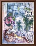 La fenêtre blanche Affiches par Marc Chagall