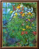 Le Bouquet Ardent Art par Marc Chagall