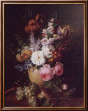 Flores de jardín Póster por Cornelis van Spaendonck Flores de jardín Póster por Cornelis van Spaendonck