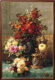 Fleurs sur une Table Affiche par Jean Baptiste Claude Robie