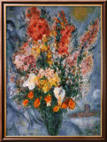 Bouquet de Fleurs Affiches par Marc Chagall