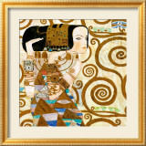 L'attente Affiches par Gustav Klimt