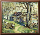 Old Tulip Tree Long Island Póster por Ernest Lawson