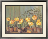Tulipes Jaunes Posters par Fabrice De Villeneuve