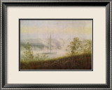 Elbe Skiff in the Morning Mist Estampe encadrée par Caspar David Friedrich
