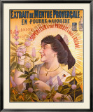 Extrait de Menthe Provencale Lámina giclée enmarcada Extrait de Menthe Provencale Lámina giclée enmarcada