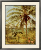 Palmier, Nassau 1892 Affiches par Albert Bierstadt