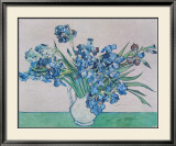 Iris dans un vase Posters par Vincent van Gogh