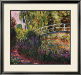 Pont Japonais-Bassin aux Nympheas Art by Claude Monet