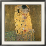 El beso (The Kiss) Lámina enmarcada de edición limitada por Gustav Klimt