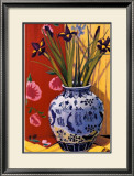 Irises in an Oriental Vase I Prints by Curtis Kelly