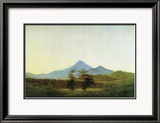 Bohemian Landscape Estampe encadrée par Caspar David Friedrich
