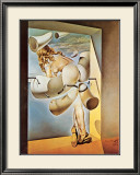 Joven virgen autosodomizada por su propia castidad Lámina por Salvador Dalí