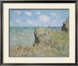 Cliff Walk at Pourville, 1882 Affiches par Claude Monet