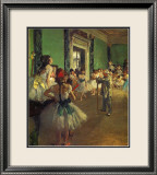 Classe de danse Estampe encadrée par Edgar Degas
