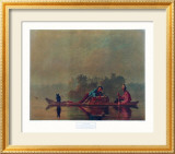 Fur Traders on the Missouri Posters par George Caleb Bingham