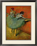 Tanzerinnen an der Stange Ballerina Posters par Edgar Degas