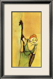 Yvette Guilbert Taking Curtain Call Framed Giclee Print by Henri de Toulouse-Lautrec