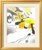 Confeti Lámina enmarcada de edición limitada por Henri de Toulouse-Lautrec