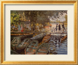 Barques à la Grenouillère Art par Claude Monet