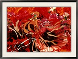 Perlen vor Säue, Blumen vor Flammen Poster von James Rosenquist