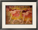 Sich Verbeugende Tanzerinnen Ballerina Affiche par Edgar Degas