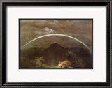 Mountain Landscape with Rainbow Estampe encadrée par Caspar David Friedrich