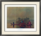 Fur Traders on the Missouri Affiches par George Caleb Bingham