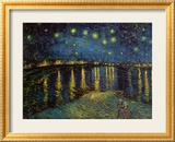 La noche estrellada sobre el Ródano, ca. 1888 Láminas por Vincent van Gogh