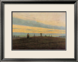 Etoile du soir (sortie vidéo) Estampe encadrée par Caspar David Friedrich