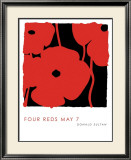 Four Reds, May 7 2009 Láminas por Donald Sultan