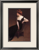 Woman Reclining in Black Dress Posters par John White Alexander